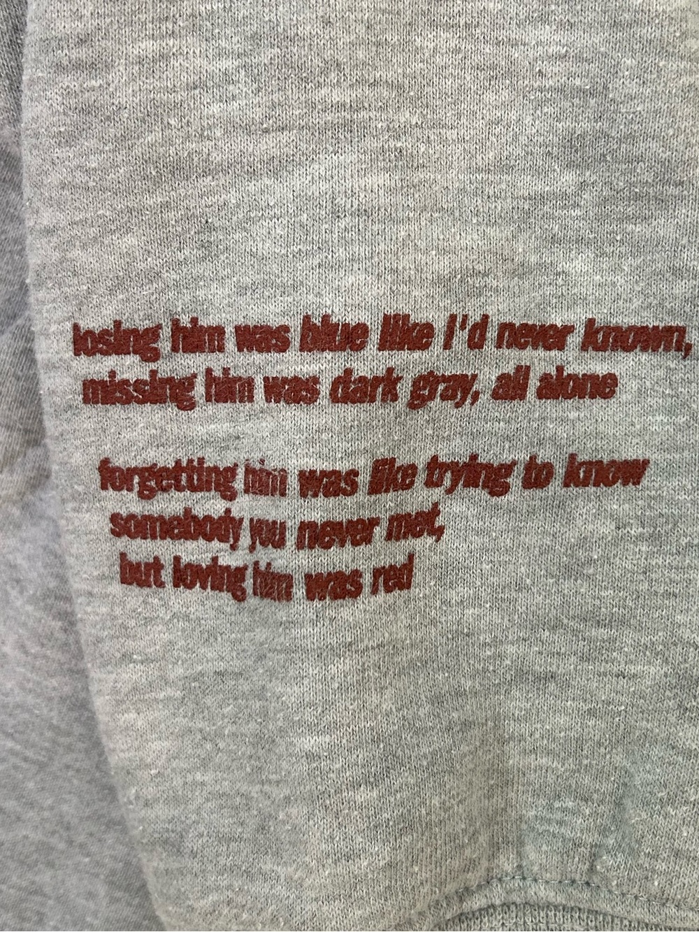 Taylor Swift Red Heather Gray Hoodie Official Concert Merchandise Small - Picture 4 of 5
